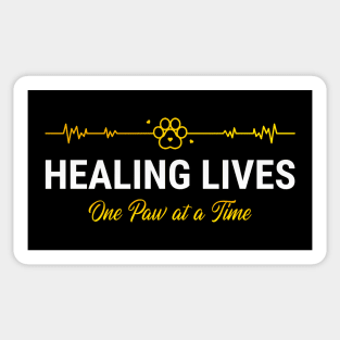 Veterinarian, Vet Student, Healing Lives, One Paw at a Time Sticker